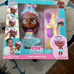 Cry Babies Emma’s Morning Routine Doll Play Set, New