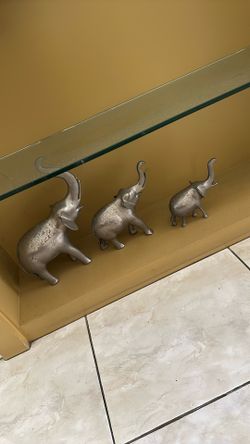 Elephant Figurine Set Of 3 
