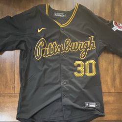 Pittsburgh Pirates Paul Skenes Black Adult Medium Jersey  NWT