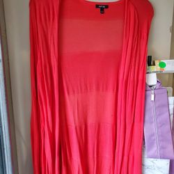 Orange Cardigan, Like New