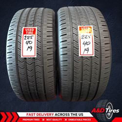 2 Like New 225/40 R19 GoodYear Eagle Sport 