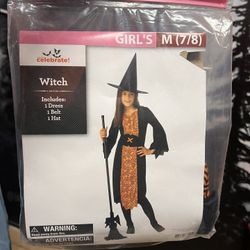 Girls Halloween Witch Costume NEW PICK UP