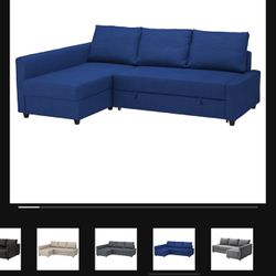 IKEA Sleeper sectional Sofa - blue 