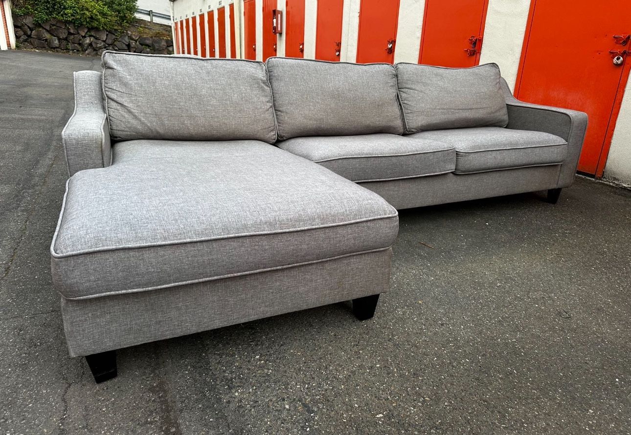 Costco Gray Sectional Sofa Couch - FREE DELIVERY 🚚