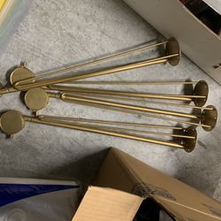 Mid Century Modern Hairpin Legs With Wheels