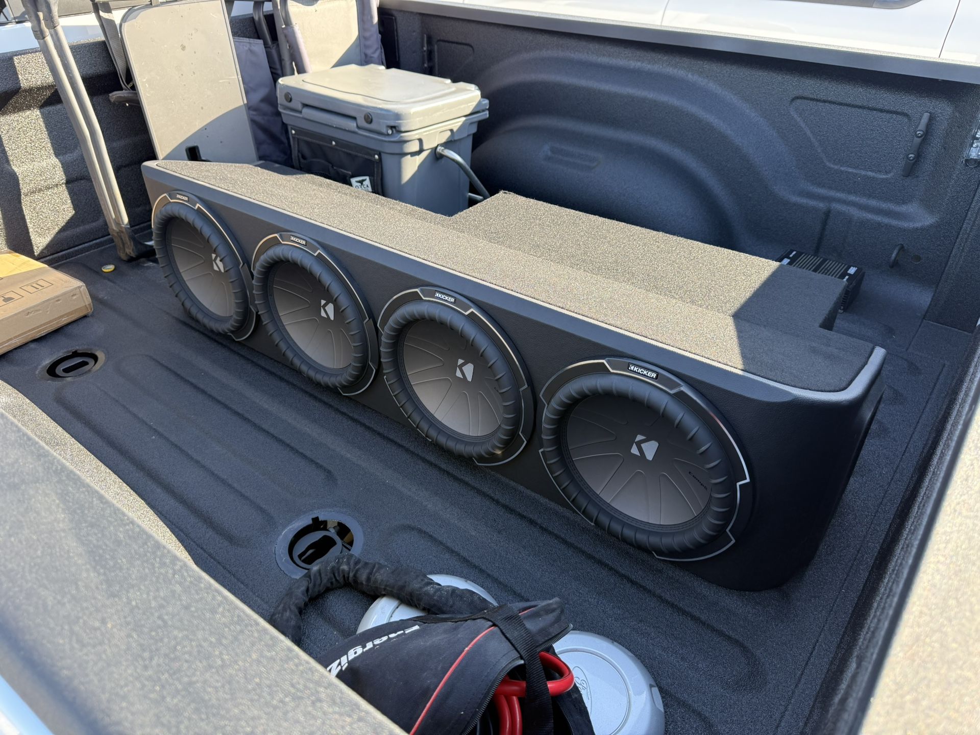 Kicker Q Class 12” Subwoofers In Ford Sealed Box (built By Jeff’s Custom Car Audio)