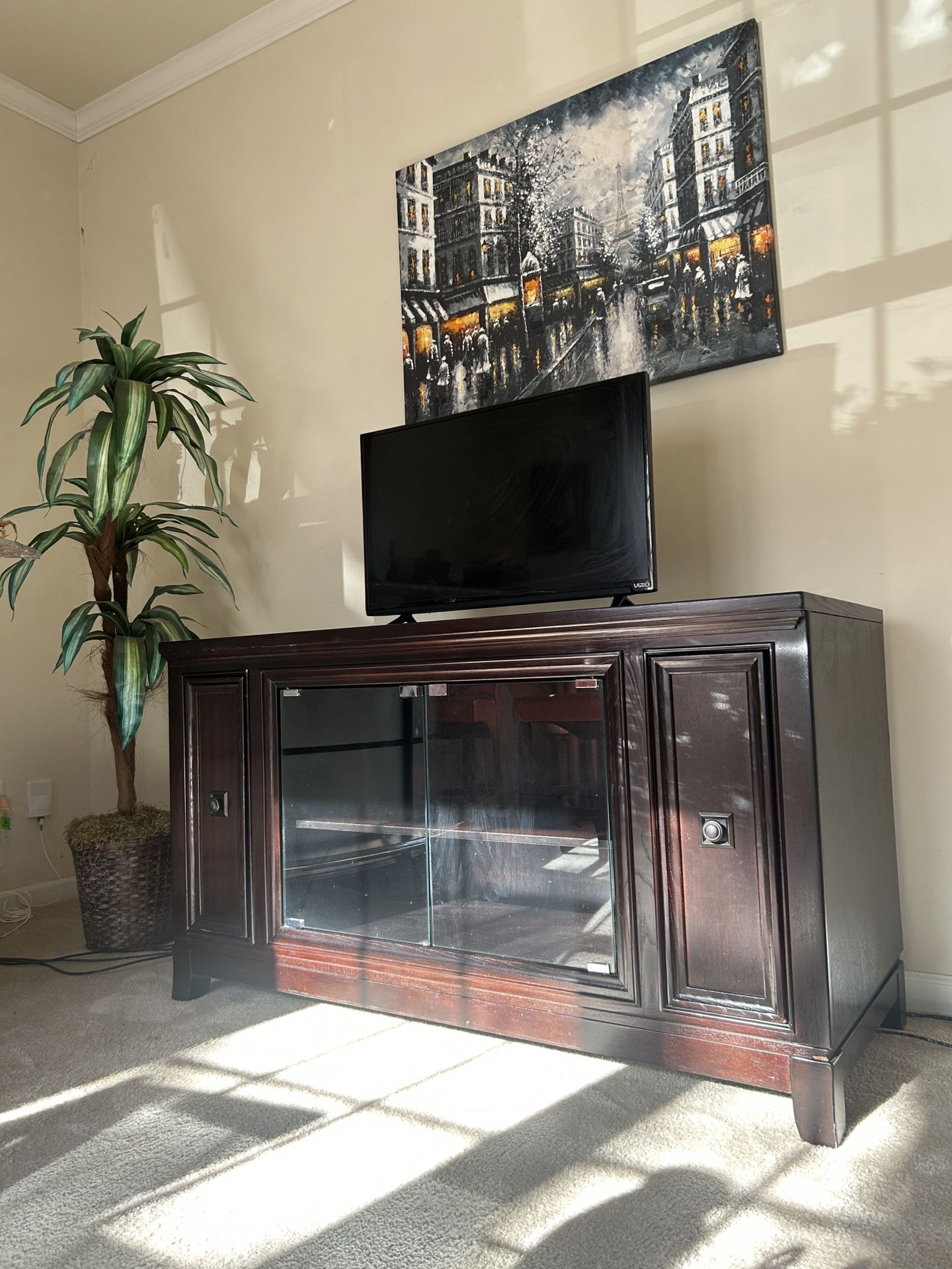 Ashley Martini Suite TV Stand Sable Brown Wood Media Console
