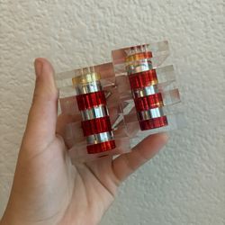 Vintage lucite MCM salt and pepper shakers