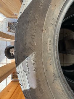275/60R20, 9-10/32” 3x tires for sale Goodyear Wrangler