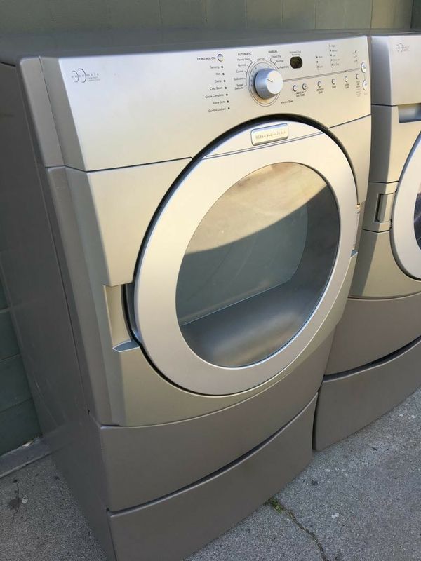 Silver Color Kitchenaid Front Load Washer And Gas Dryer Set For Kitchenaid Front Load Washer And Gas Dryer Set For In Rancho Cucamonga Ca Offerup
