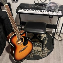 Beautiful Electric Acoustic Guitar  (Tuned) 