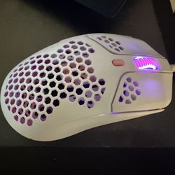 Hyper X Honeycomb White/Pink Gaming Mouse