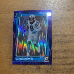 2021 OPTIC JAYCEE HORN BLUE HYPER RATED ROOKIE 