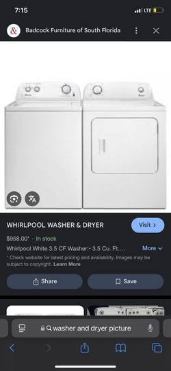 Washer And Dryer