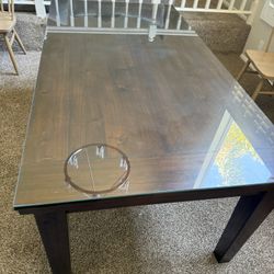 Wood Dining Table With 6 Chairs