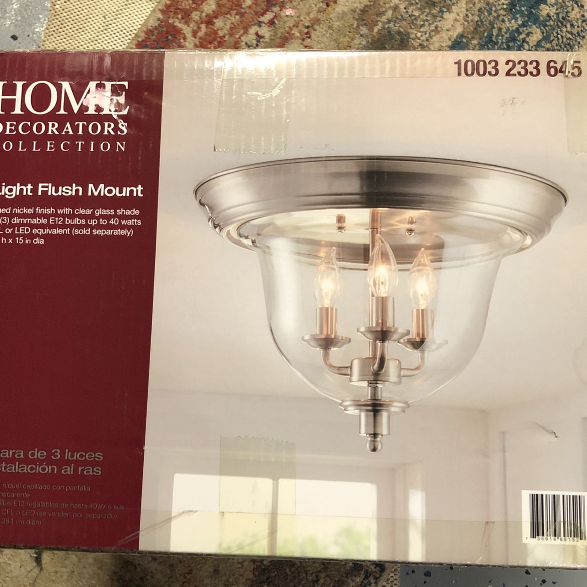 3 Light Flush Mount Lamp