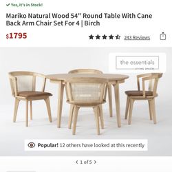 Dining Table And 4 Chairs 