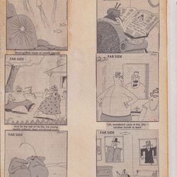 1987 Far Side Newspaper Clipping Comics Original Vintage