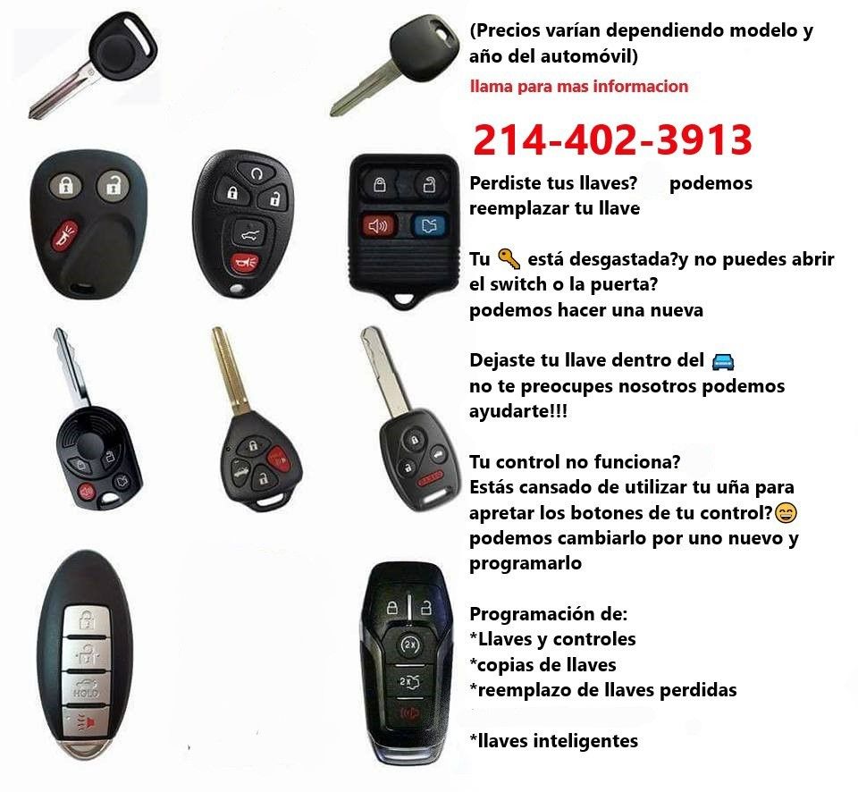 Llaves ,cerrajero,fobs,keys 