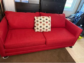 SLEEPER SOFA, RED FULL-SIZE, GREAT CONDITION