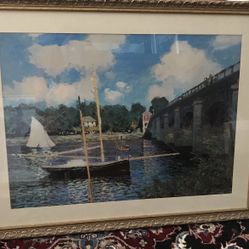 Custom gold framed Claude Monet Print