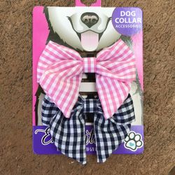 Dog collar bow ties