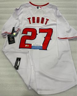 Mike Trout #27 Signed Nike MLB Jersey