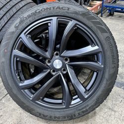 20” 2025 Tesla Model X Perihelix Wheels Staggered Continental 265/45/20 and 275/45/20 90% TREAD