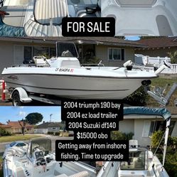 2004 Triumph 190 Bay Suzuki Dr 140