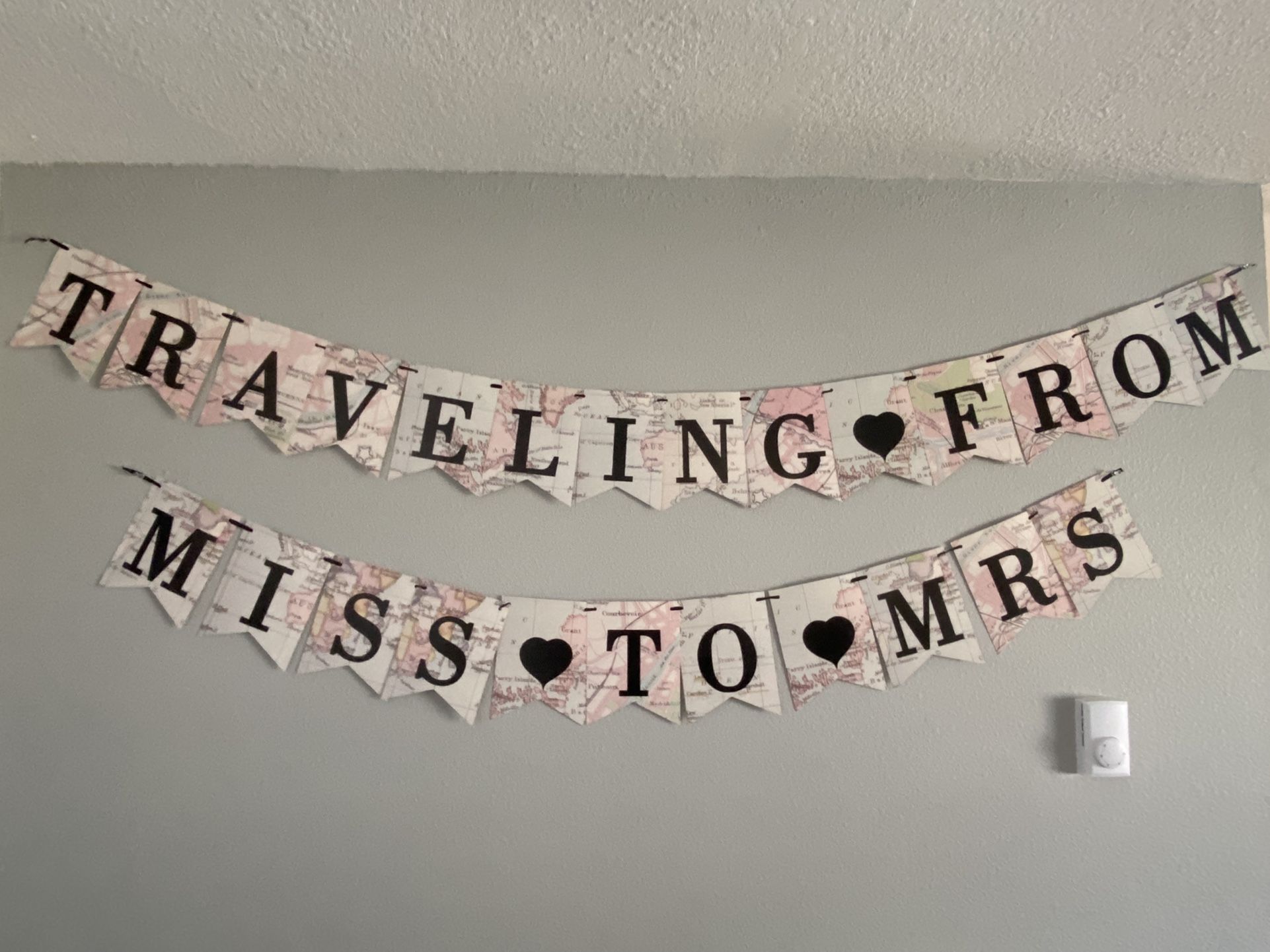 Bridal Shower Decorations - Traveling From Miss To Mrs