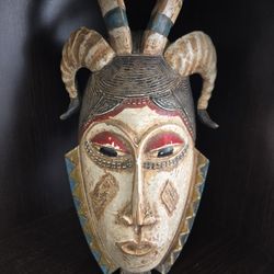 Handmade Guro Mask. 15"H. PLEASE READ DESCRIPTION