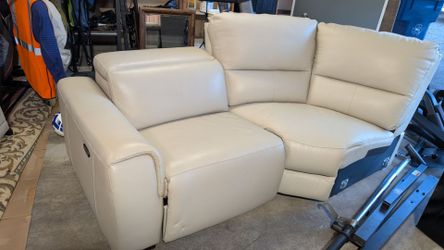Free mismatched leather sofa