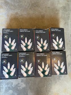 Clear Xmas lights 100ct