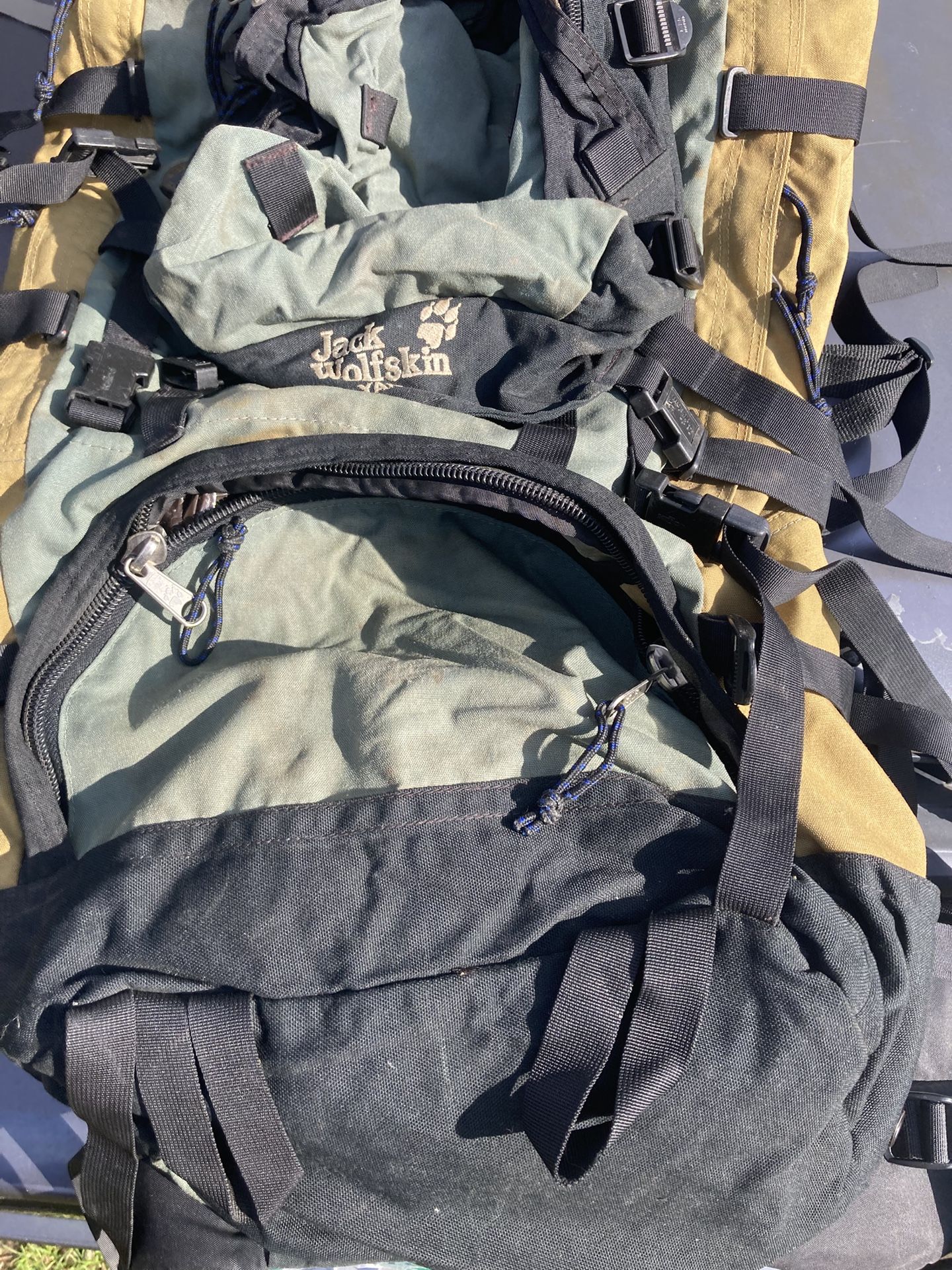 Backpack Jack Wolfskin YAK III, GREEN HUNTER Big Pack Green Brown Beige