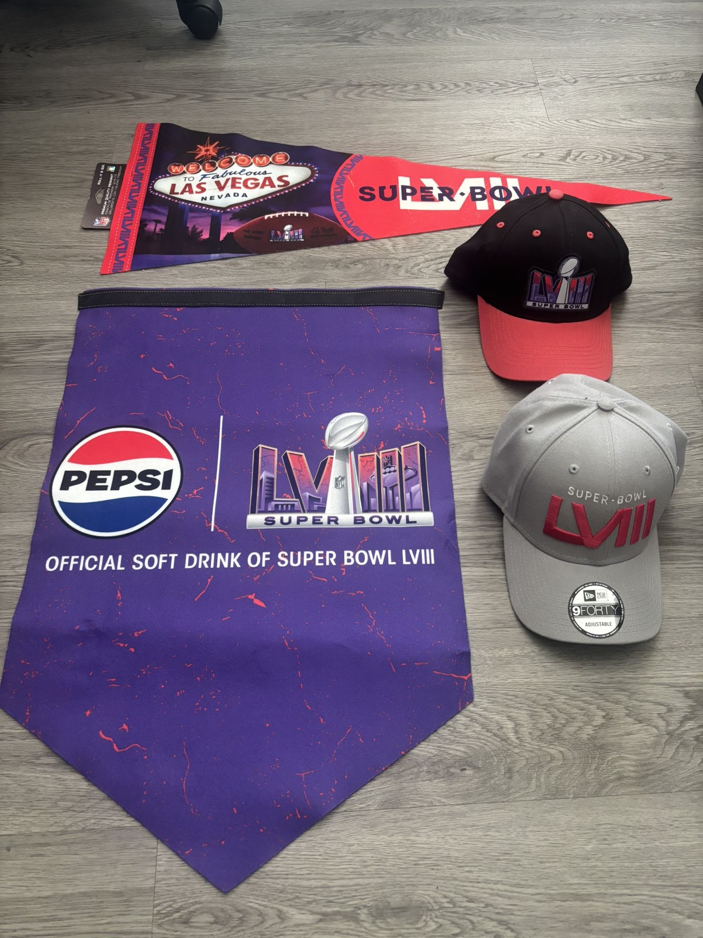 Super Bowl Hats And Pennants