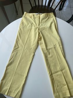MANGO Suit Collection Yellow Tailored Pants – Size 2