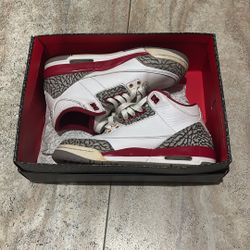 Jordan 3 Cardinal Red 