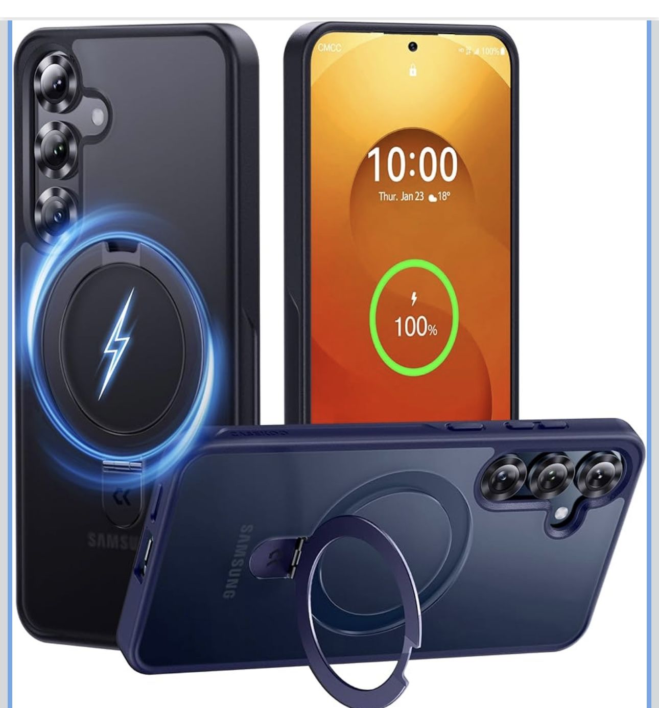 CASEKOO Patented Magnetic Ring Stand for Samsung Galaxy S25 Plus Case