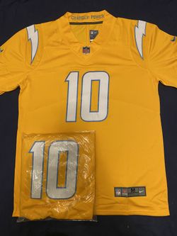 Men's Los Angeles Chargers Justin Herbert Gold Alternate Charger Power Jersey 🏈 