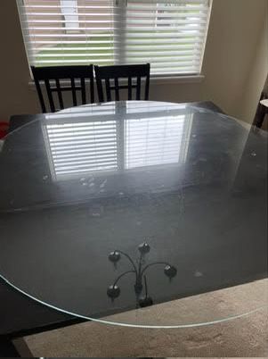 62’ glass table top cover