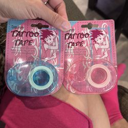 Temporary tattoo tape