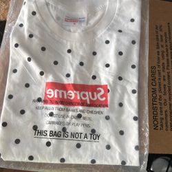 CDG Supreme polka dot T Shirt Size medium
