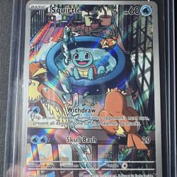Squirtle Illustration Rare Pokemon Card 