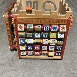 Wooden Activity Cube