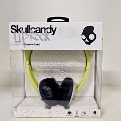 Lot of Brand New Skullcandy Supreme Sound Uprock Corded  Headphone in Neon Yellow - 11 units