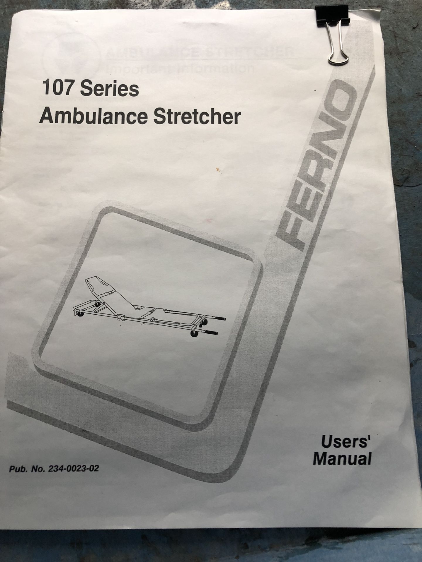 Ambulance stretcher,chair 107 series