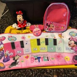 Disney Minnie Mouse Piano, Plush and Backpack $10