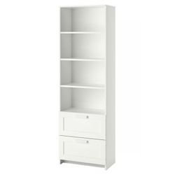 Bookcase, white, 23 5/8x74 3/4 "