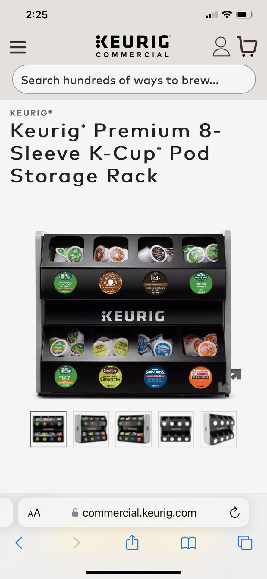 Keurig• Premium 8- Sleeve K-Cup° Pod Storage Rack