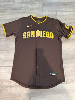Men's San Diego Padres Nike Brown Away Elite Jersey Size